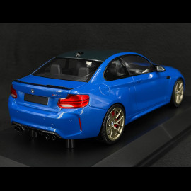 BMW M2 CS 2020 Typ F87 Blau metallic / Goldfelgen 1/18 Minichamps 155021027