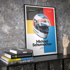 Michael Schumacher 1991 Helm Poster - Limited edition