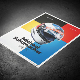 Michael Schumacher 1991 Helm Poster - Limited edition