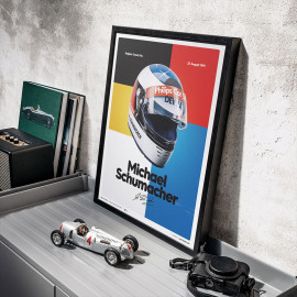 Michael Schumacher 1991 Helm Poster - Classic edition