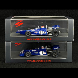 Duo Jackie Stewart Tyrrell 003 n° 11 Sieger GP Monaco & GP France 1971 1/43 Spark
