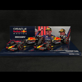 Box-Set Max Verstappen / Sergio Perez Red Bull Racing RB18 Doppelsieg Emilia Romagna GP 2022 F1 1/43 Minichamps 472224111