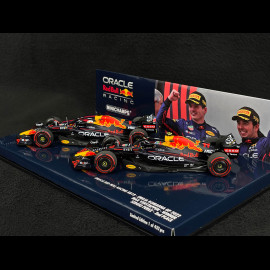 Box-Set Max Verstappen / Sergio Perez Red Bull Racing RB18 Doppelsieg Emilia Romagna GP 2022 F1 1/43 Minichamps 472224111