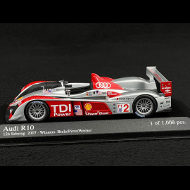 Audi R10 Winner 12h Sebring 2007 N°2 1/43 Minichamps 400071692