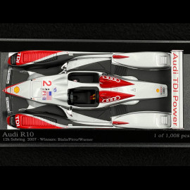 Audi R10 Sieger 12h Sebring 2007 N°2 1/43 Minichamps 400071692