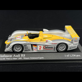 Audi R8 Infineon Sieger ALMS Petit Le Mans 2002 N°2 1/43 Minichamps 400021382