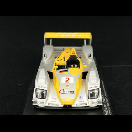 Audi R8 Infineon Sieger ALMS Petit Le Mans 2002 N°2 1/43 Minichamps 400021382