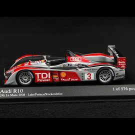 Audi R10 TDI 4. 24h Le Mans 2008 N°3 1/43 Minichamps 400089803