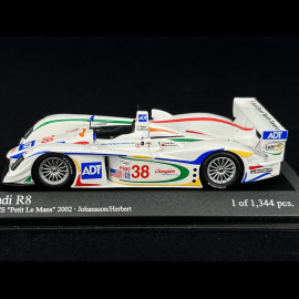 Audi R8 2nd ALMS Petit Le Mans 2002 N°38 1/43 Minichamps 400021338