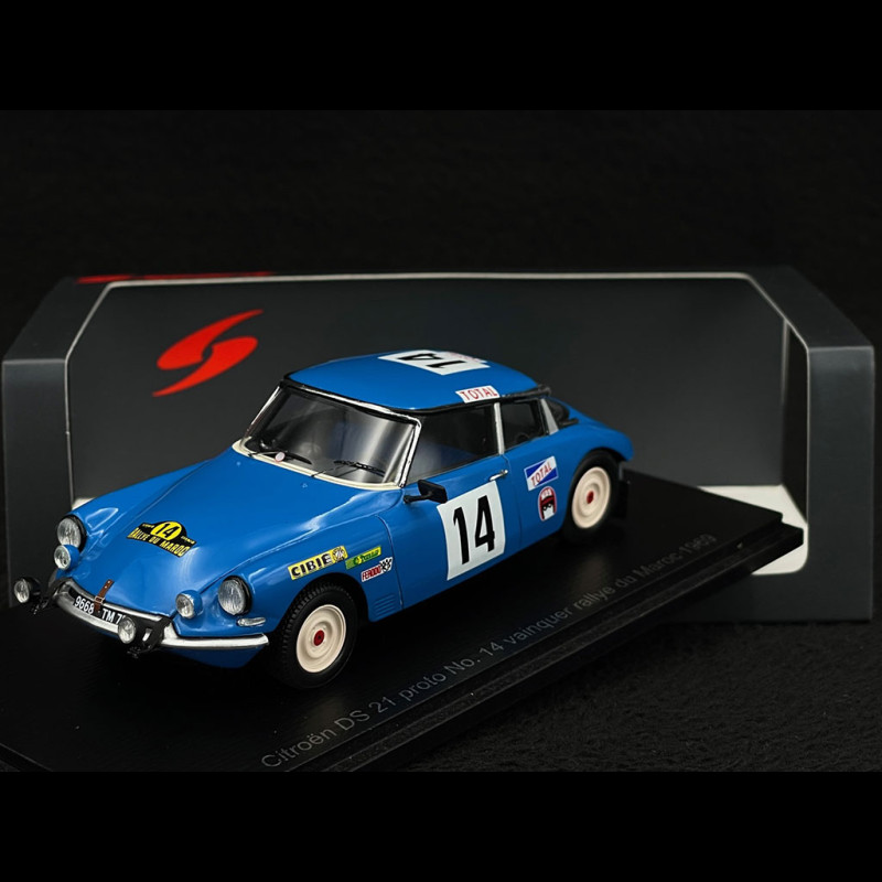 Citroën DS 21 Prototype n° 14 Winner Rallye of Morocco 1969 1/43 Spark S5536
