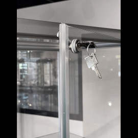 Transparent dustproof sealing strip for showcase doors