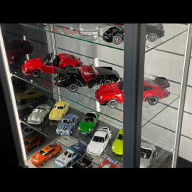 Large Glass/Aluminum Showcase for Porsche 1/18 and 1/12 Scale Models