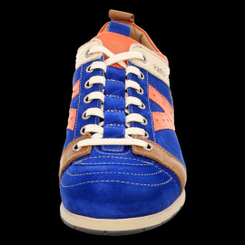 Kamo-Gutsu Shoes The Original Tifo 042 Leather Denim blue / Coral Pink - Denim Corallo - Men