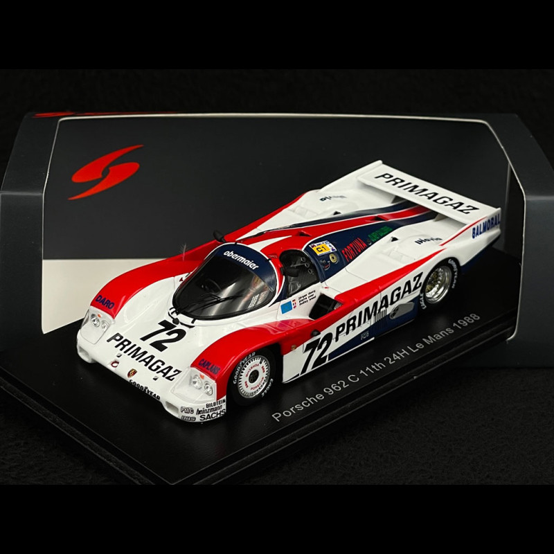 販促Spark 1/43 Porsche 962 Sportwagen WM-1.Platz Dijon 1989 ポルシェ ボブ・ウォレク IN MEMORY OF Bob Wollek レーシングカー