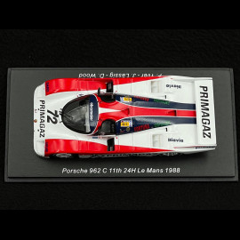 Porsche 962 C n° 72 11. 24h Le Mans 1988 1/43 Spark S9874