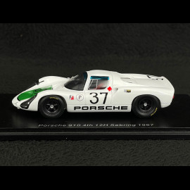 Porsche 910 n° 37 4th 12h Sebring 1967 Herrmann Siffert 1/43 Spark US271