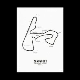 Poster Rennstrecke Zandvoort A3 29,7 x 42 cm GP Niederlande F1
