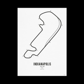 Poster Rennstrecke Indianapolis A4 21 x 29,7 cm Indianapolis Festival of Speed