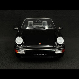 Porsche 911 Carrera 4 Cabriolet Type 964 1990 Black metallic 1/18 Norev 187332