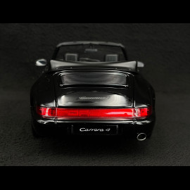 Porsche 911 Carrera 4 Cabriolet Type 964 1990 Black metallic 1/18 Norev 187332