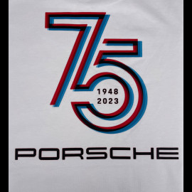 Porsche T-Shirt 75 Years Edition Sports Cars White WAP1300P75Y - Unisex