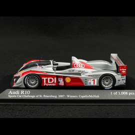 Audi R10 n° 1 Sieger ALMS St Petersburg 2007 1/43 Minichamps 400071691