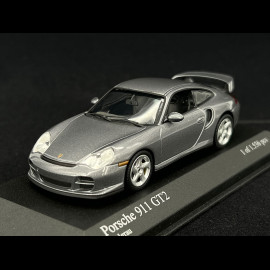 Porsche 911 GT2 Typ 996 2001 Sealgrau metallic 1/43 Minichamps 430060122