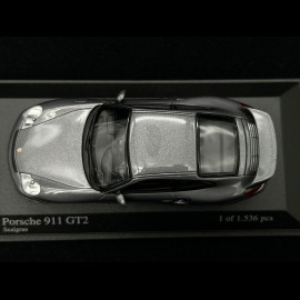Porsche 911 GT2 Typ 996 2001 Sealgrau metallic 1/43 Minichamps 430060122