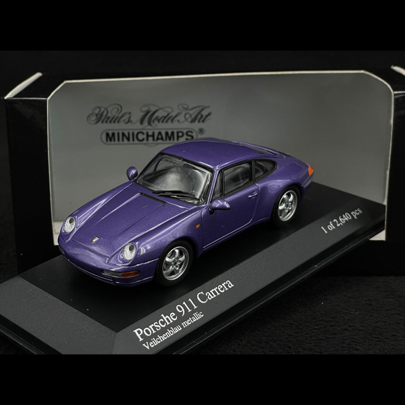 Porsche 911 Carrera type 993 1993 purple 1/43 Minichamps 430063011