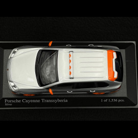 Porsche Cayenne Transsyberia 2007 silber 1/43 Minichamps 400066290