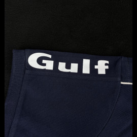 Duo Gulf Polo Schachbrettmuster am Kragen + Gulf Kappe Steve McQueen Marineblau