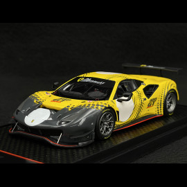 Ferrari 488 GT Modificata 2020 Yellow / Gray 1/43 BBR Models BBRC255