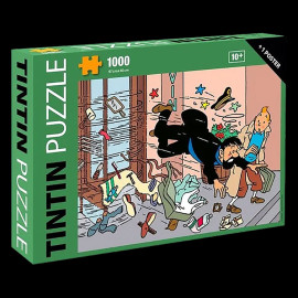 Tim und Struppi Puzzle ​Sturz in Drehtür - Der Fall bienlein 1000 Teile 67 x 48 cm 81555