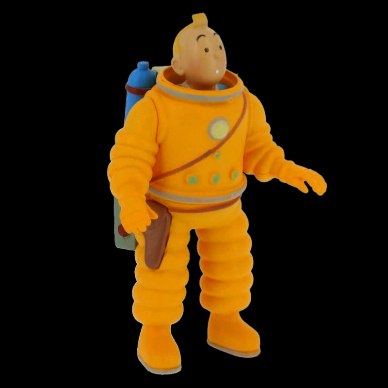 Figurine de Collection Tintin en cosmonaute 15cm Moulinsart 42186