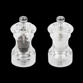Duo of Peugeot Salt and Pepper Mills in Acrylic - Bistro Transparent