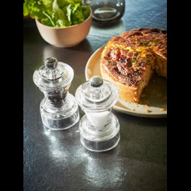 Duo of Peugeot Salt and Pepper Mills in Acrylic - Bistro Transparent