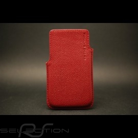 Etui cuir rouge pour IPhone3 Porsche