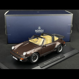 Porsche 911 Turbo Targa Type 930 1987 Metallic Dunkelbraun 1/18 Norev 187665