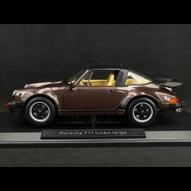 Porsche 911 Turbo Targa Type 930 1987 Metallic Dunkelbraun 1/18 Norev 187665