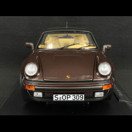 Porsche 911 Turbo Targa Type 930 1987 Metallic Dark Brown 1/18 Norev 187665