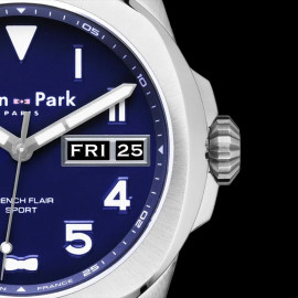 Uhr Eden Park Quartz Rugby French Flair Sports Made in France EP13250A15GD