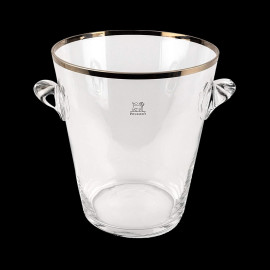 Glass Champagne bucket Platinum Finish Peugeot 22 cm