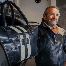 Very Big Leather Bag Jacky Ickx x 24h Le Mans Collection - Navy blue 26976-1000