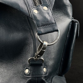 Very Big Leather Bag Jacky Ickx x 24h Le Mans Collection - Navy blue 26976-1000