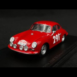 Porsche 356 B T6 Carrera GT N° 291 Rallye Monte Carlo 1963 1/43 Spark S6143