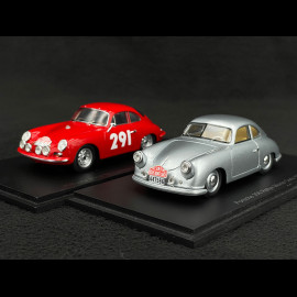 Duo Porsche 356 Rallye de Monte Carlo 1/43 Spark S6130-S6143