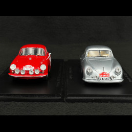 Duo Porsche 356 Rallye de Monte Carlo 1/43 Spark S6130-S6143