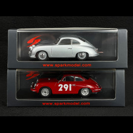 Duo Porsche 356 Rallye de Monte Carlo 1/43 Spark S6130-S6143