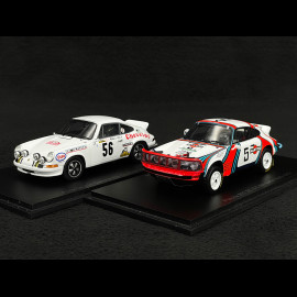 Duo Porsche 911 Carrera Classic Rally 1975 / 1978 1/43 Spark S4018-S6630