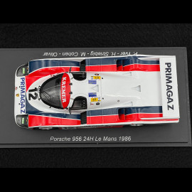 Porsche 956 N° 12 24h Le Mans 1986 1/43 Spark S9869